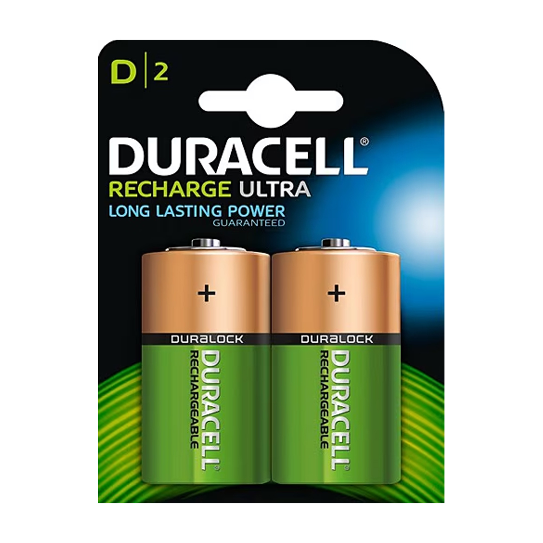 DURACELL D BÜYÜK BOY 2200 MAH NİMH 2Lİ ŞARJ EDİLEBİLİR PİL