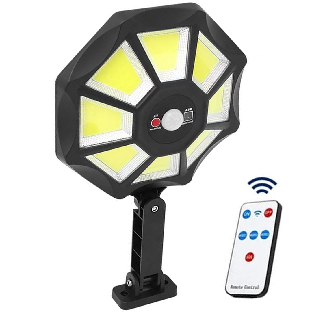 Powermaster ZB-168B Kumandalı 3 Çalışma Modlu Sensörlü Beyaz Solar Aydınlatma