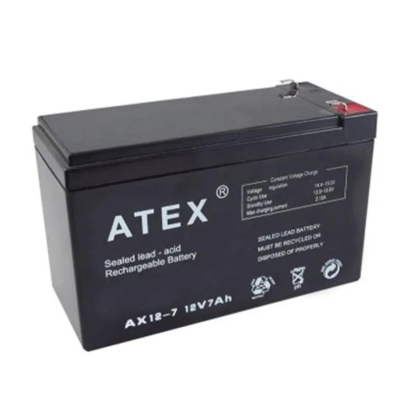 ATEX AX-12V-7 12 VOLT - 7 AMPER AKÜ (150 X 65 X 90 MM)