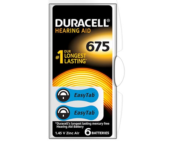 DURACELL 675 NO KULAKLIK PİLİ (6LI PAKET)