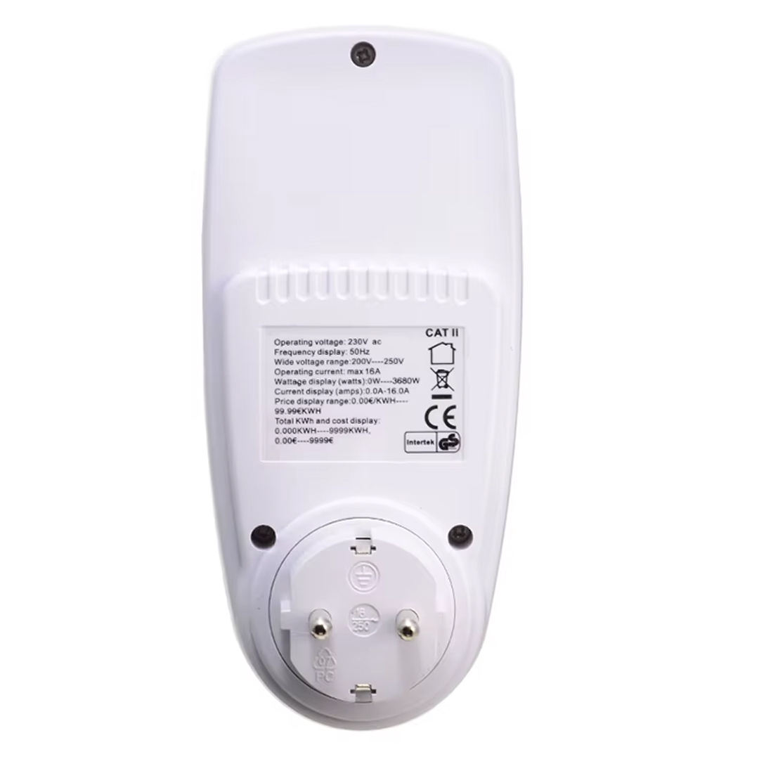 POWERMASTER PM-001 DIGITAL WATTMETRE ELEKTRİK ÖLÇÜM CİHAZI (230V-3680W-MAX-16A)