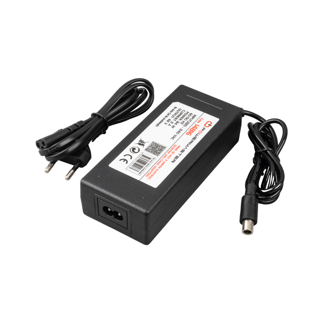 POWERMASTER AD0003 TDS UÇLU XIAOMI M365 42 VOLT - 2 AMPER ELEKTRİKLİ SCOOTER ŞARJ CİHAZI ADAPTÖRÜ