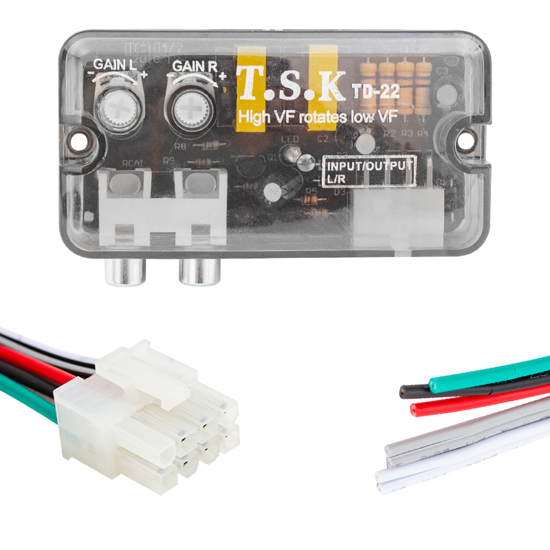 MAGICVOICE MV-15911 AYARLI OTO DECK ANFİ ÇEVİRİCİ (2-4 KANAL ANFI BAGLANABILIR) ANFİ DÖNÜŞTÜRÜCÜ