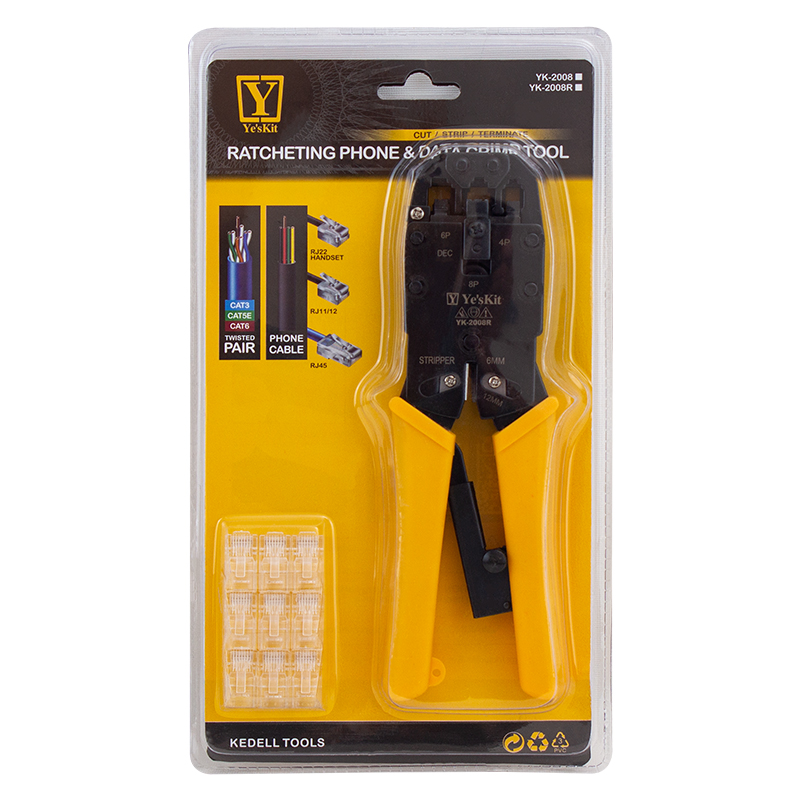 POWERMASTER YK-2008R RJ11-RJ12-RJ22-RJ45 SOKET SIKMA PENSESİ