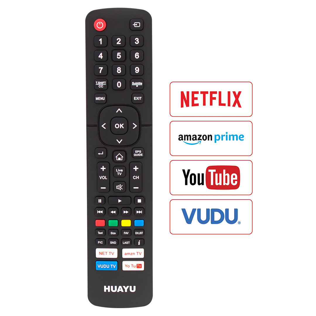 HUAYU URC1530 HISENSE NETFLIX-YOUTUBE-AMAZON TUŞLU AMBALAJLI LCD LED TV UNIVERSAL KUMANDA