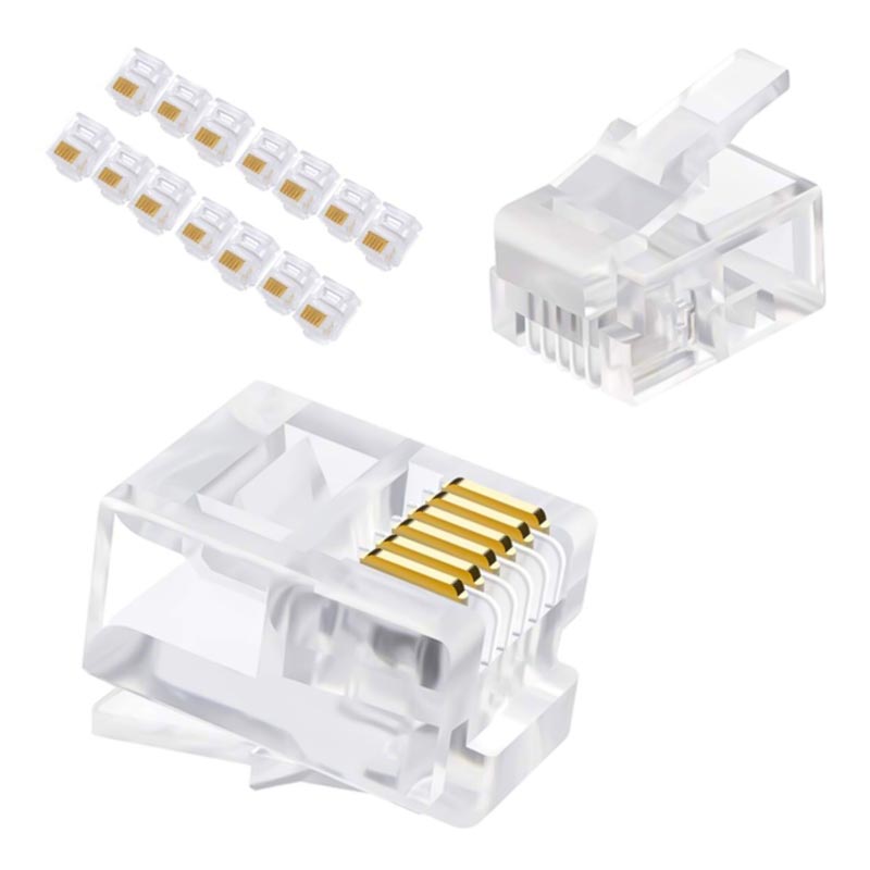 POWERMASTER 6P/6C TELEFON SOKETİ (100LÜ PAKET)