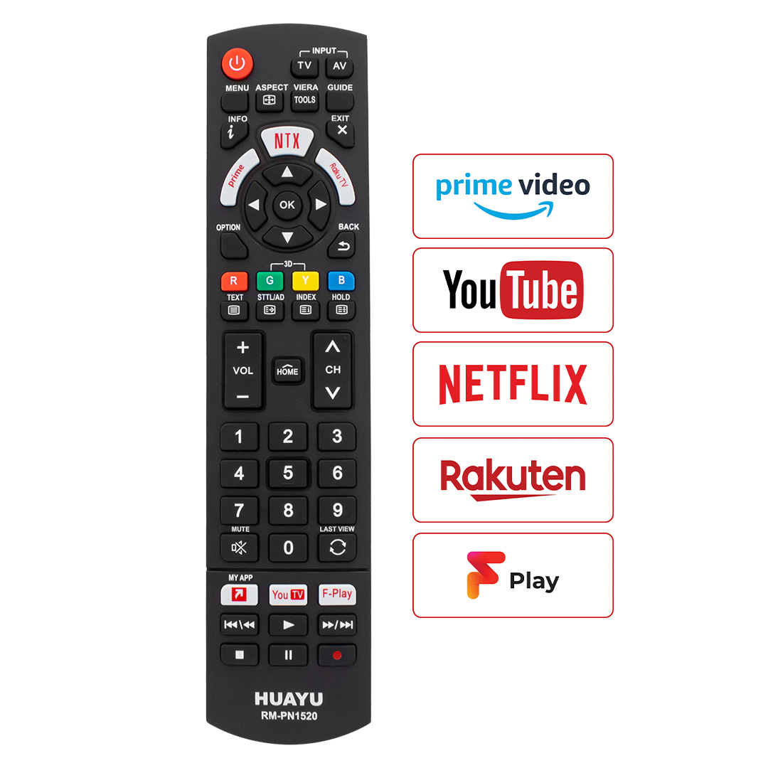 HUAYU KL RM-PN1520 PANASONIC NETFLIX-YOUTUBE-PRIME VIDEO TUŞLU UNIVERSAL LCD LED TV KUMANDA