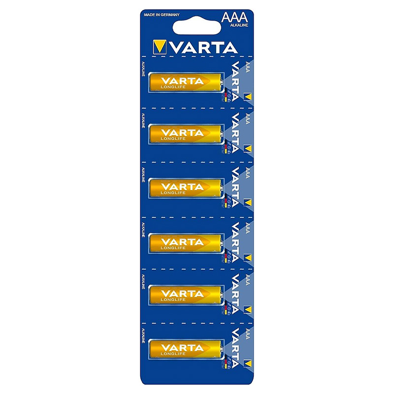 VARTA LONGLIFE ALKALİN AAA İNCE KALEM PİL (6LI PAKET)