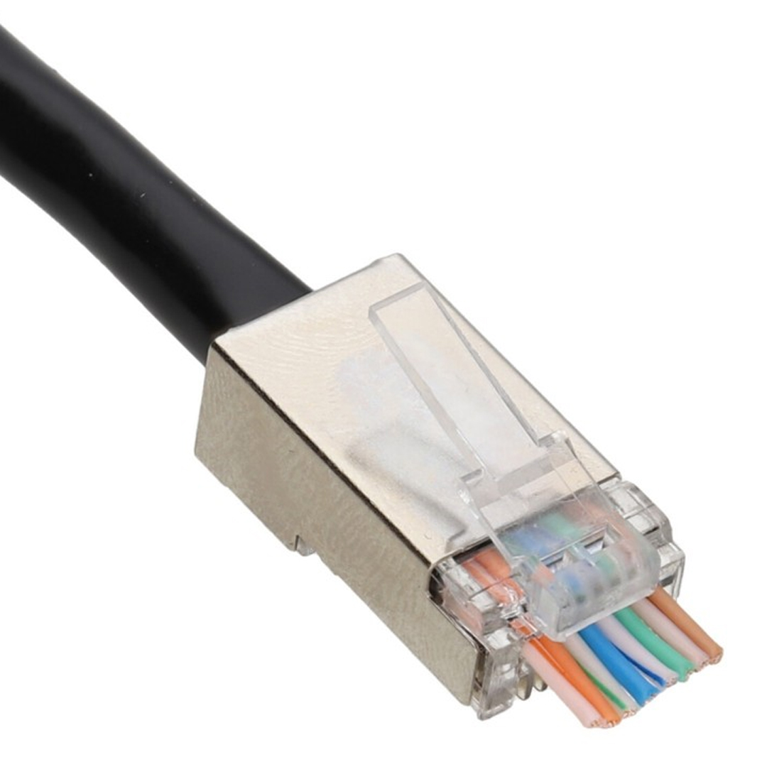 POWERMASTER PM-2334 8P/8C SHIELD RJ45 CAT5 METAL UÇ (100LÜ PAKET)