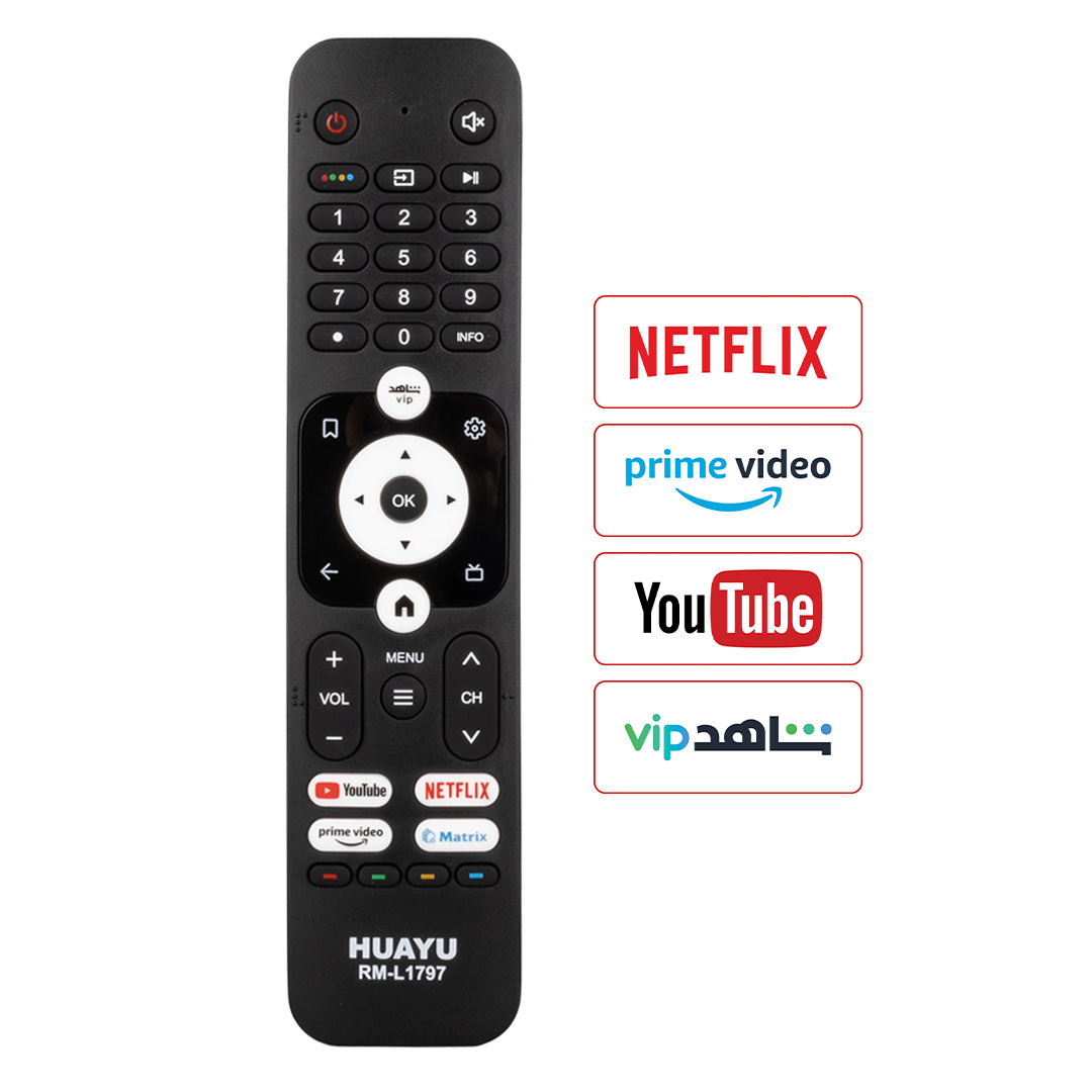 HUAYU KL RM-L1797 HAIER YOUTUBE-NETFLIX-PRIME VIDEO TUŞLU LCD-LED TV KUMANDA