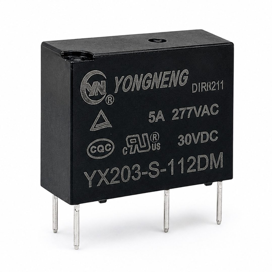 YX203-S-112DM 5 Amper 30 Volt Slim 4 Pin Güç Rölesi