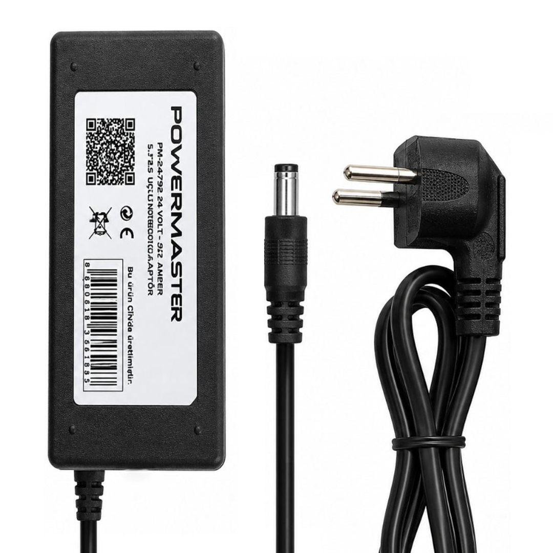 Powermaster PM-24792 24 Volt - 3.75 Amper 5.5*2.5 Mm Uçlu Notebook Adaptör
