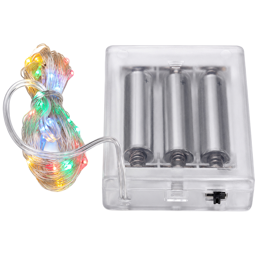 Powermaster PM-2556 3 Metre Pilli Rengarenk Peri LED Işık Esnek Tel Tasarımlı Dekoratif Aydınlatma