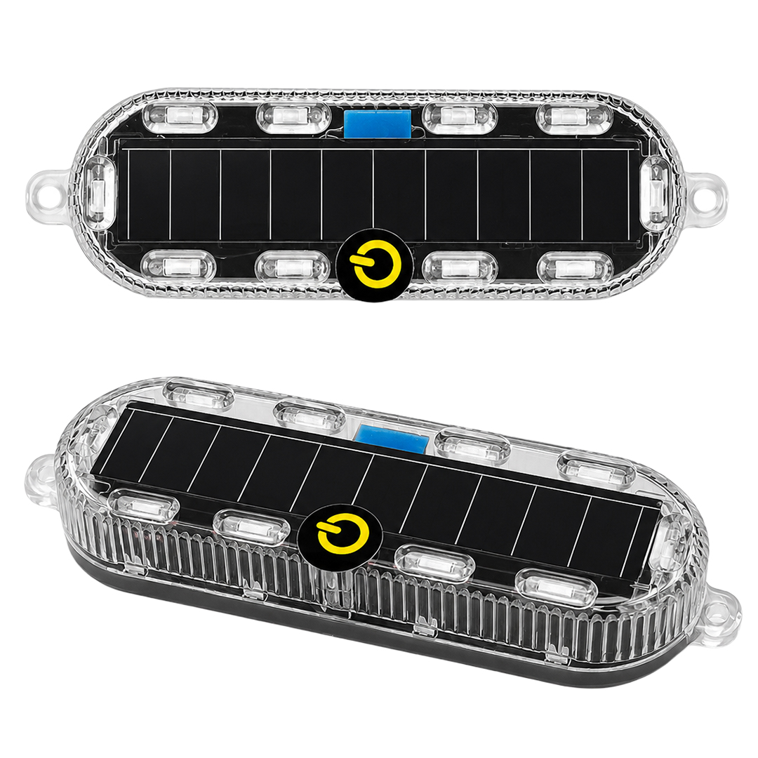 Powermaster PM-25928 Güneş Enerjili Çok Renkli LED Flaşörlü İkaz Lambası Su Geçirmez