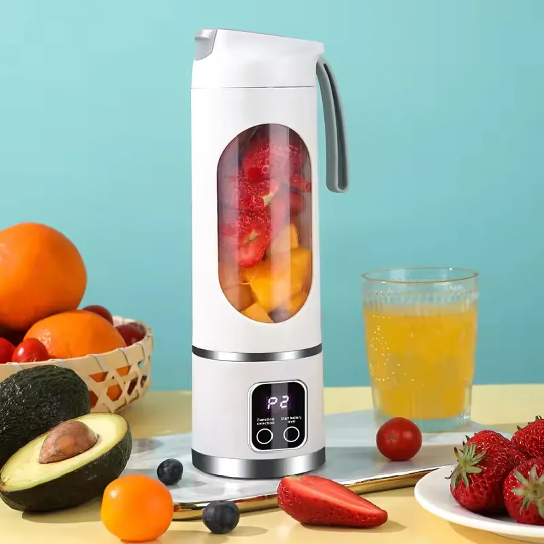POWERMASTER PM-25963 450ML SHAKEN TAKE KİŞİSEL SMOOTHİE TAŞINABİLİR BLENDER MEYVE SIKACAĞI ŞARJLI BEYAZ