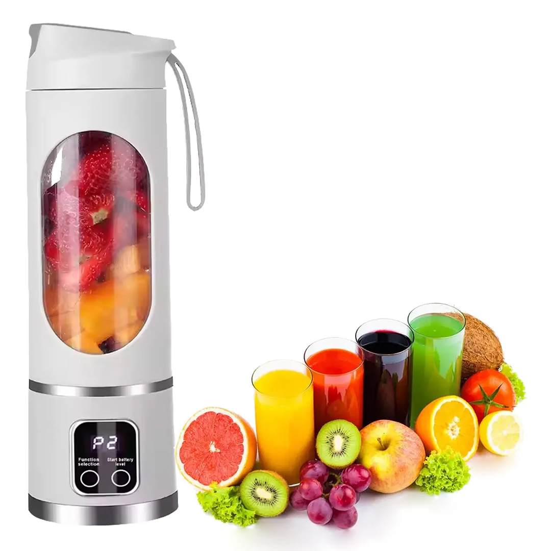 POWERMASTER PM-25963 450ML SHAKEN TAKE KİŞİSEL SMOOTHİE TAŞINABİLİR BLENDER MEYVE SIKACAĞI ŞARJLI BEYAZ