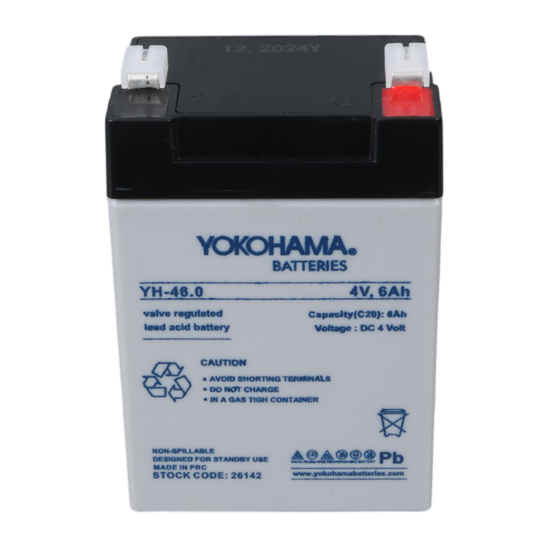 YOKOHAMA YH-46.0 4 VOLT - 6 AMPER KURU AKÜ (68 X 45 X 95 MM)