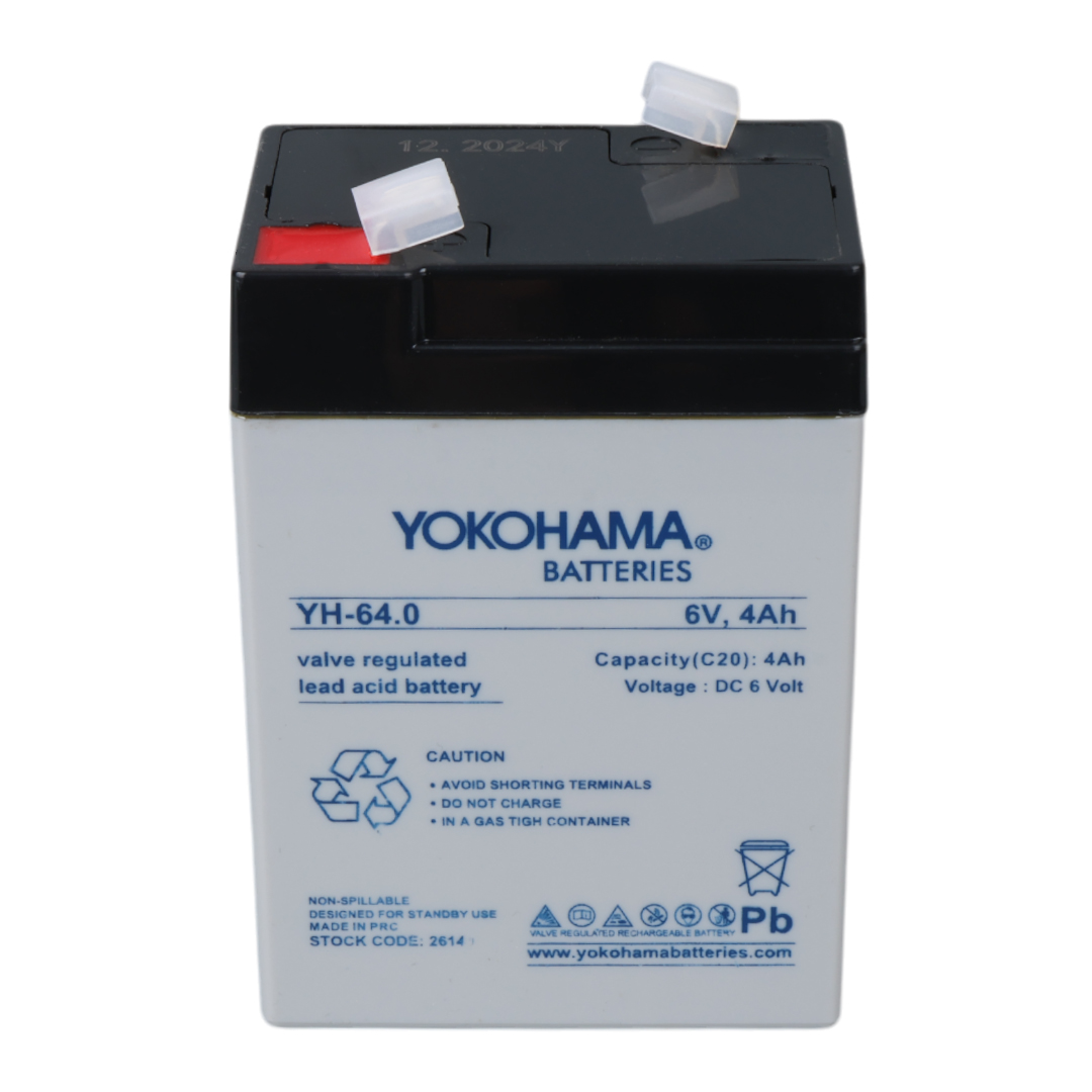 YOKOHAMA YH-64.0 6 VOLT - 4 AMPER IŞILDAK AKÜSÜ (70 X 48 X 101 MM)