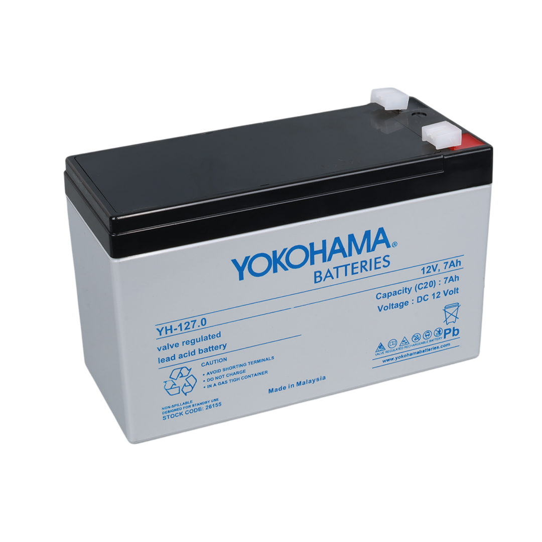 YOKOHAMA YH-127.0 12 VOLT - 7 AMPER AKÜ (150 X 65 X 90 MM)