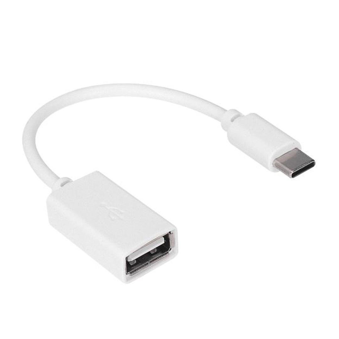 HYTECH HY-X112 BEYAZ USB DİŞİ TO TYPE-C ERKEK OTG ÇEVİRİCİ