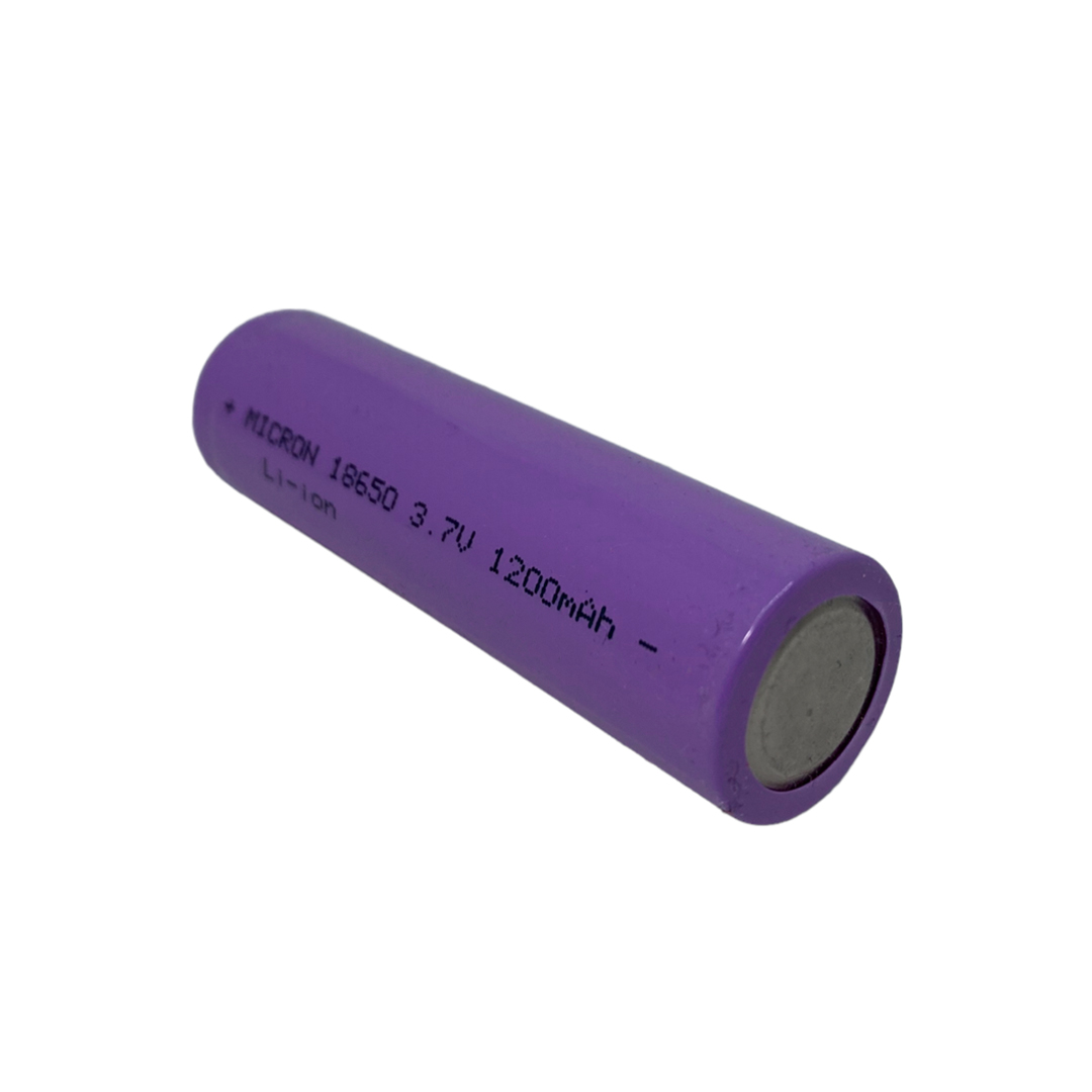 MICRON INR18650 3.7V 1200 MAH LI-ON 18650 BAŞLIKLI SARJ EDİLEBİLİR PİL