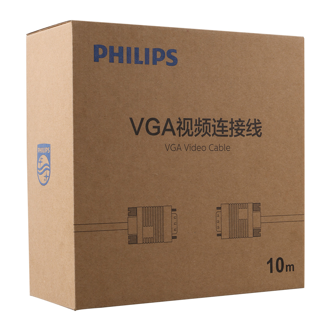 PHILIPS SWV6139B/93 SİYAH 3+6 ERKEK-ERKEK 15 PİN 10 METRE VGA KABLO