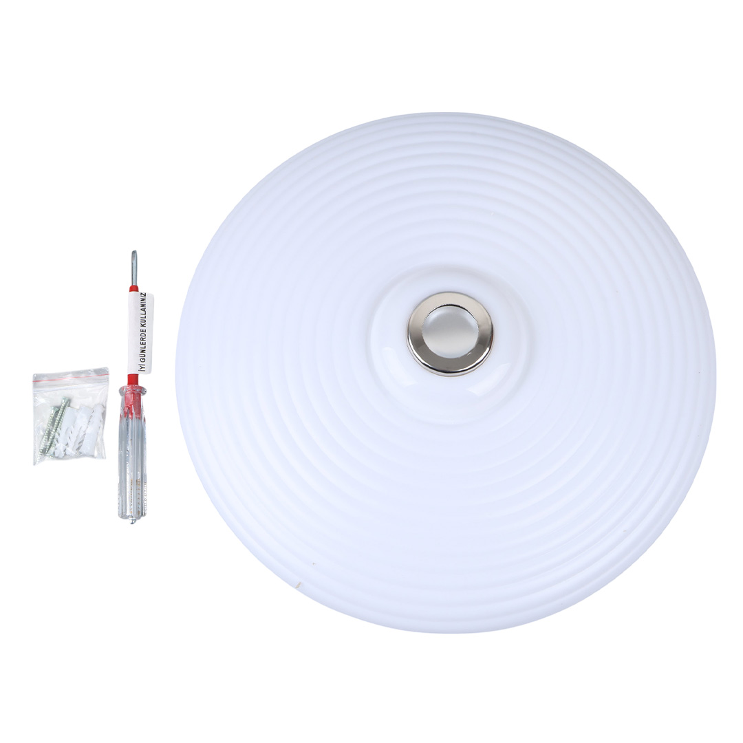 POWERMASTER PM-27330 BEYAZ 35*10.5CM 24 WATT BLUETOOTH HOPARLÖRLÜ TAVAN AYDINLATMA