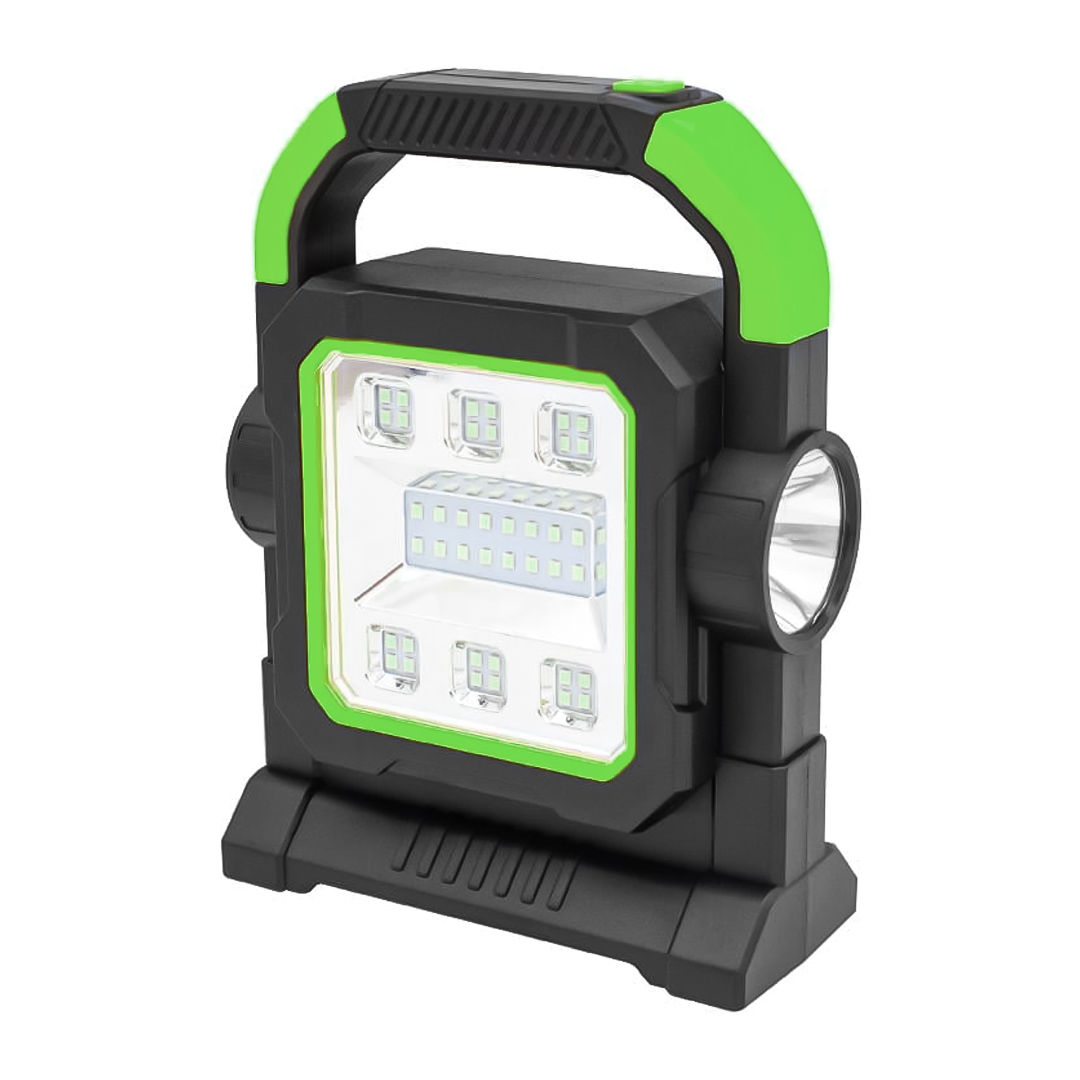 Powermaster HC-7078-D Üç Çalışma Modlu Şarjlı 40 SMD Ledli Taşınabilir Solar Panelli Lamba