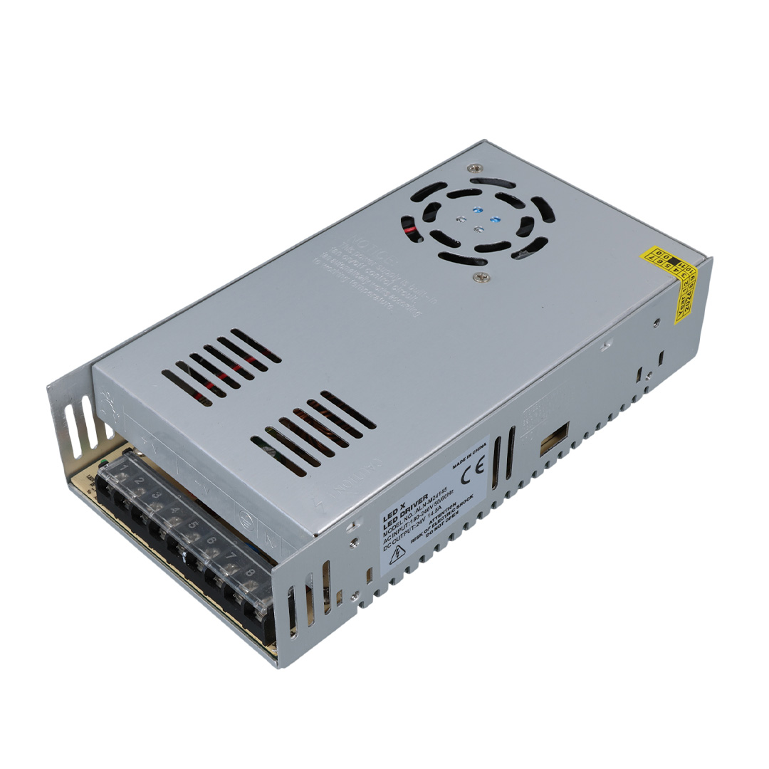 LEDX ALN-M24145 24 VOLT 14.5 AMPER FANLI METAL KASA ADAPTÖR 215X115X50MM