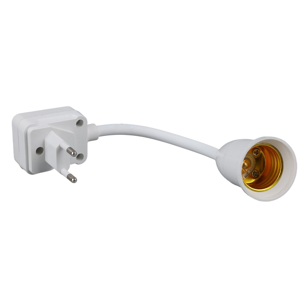 LEDX DY-105 PRİZİ E27 DUYA DÜNÜŞTÜRÜCÜ AÇMA KAPAMA ANAHTARLI OYNAR BAŞLIKLI DUY