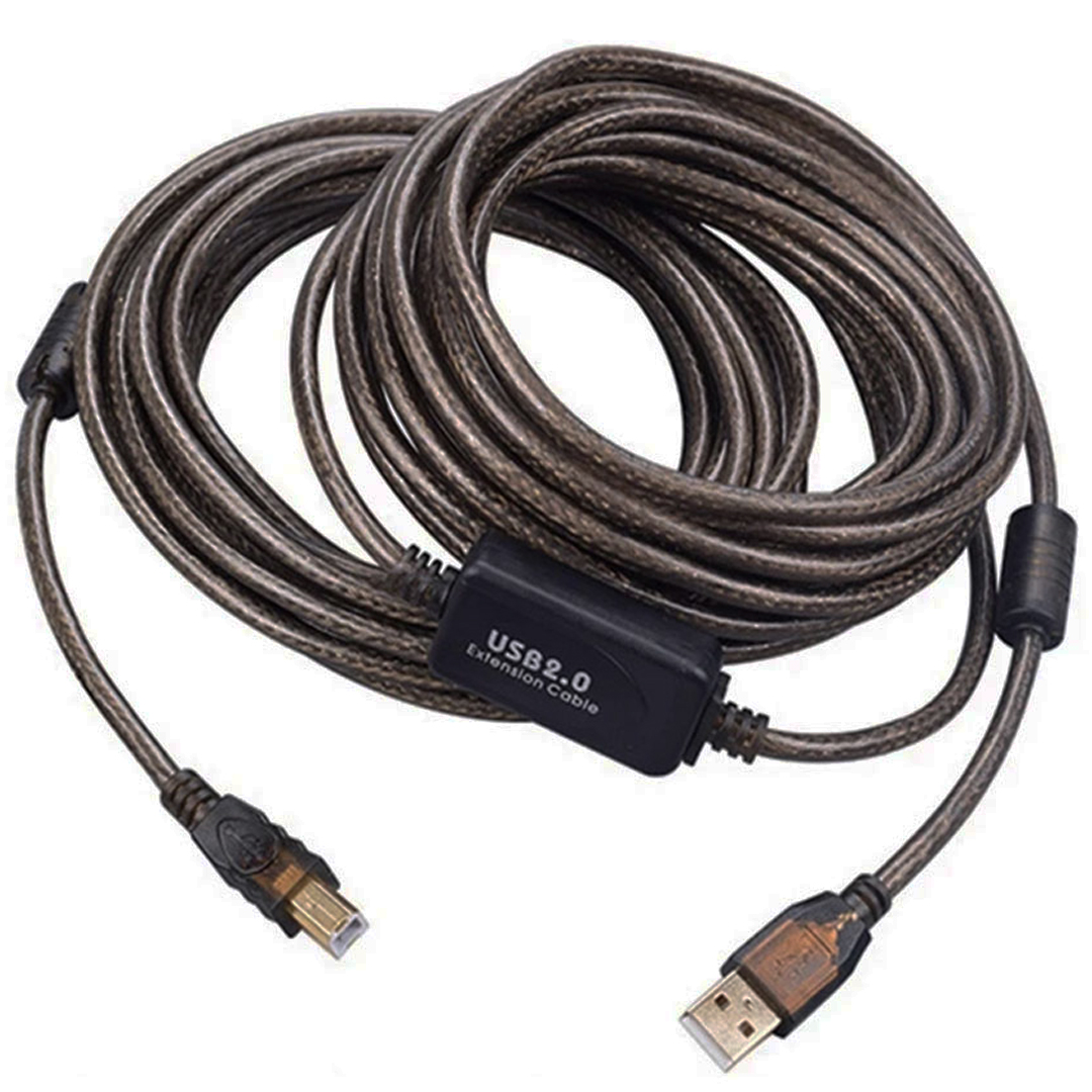 Powermaster PM-29486 Şeffaf Chipset 10 Metre Usb 2.0 Yazıcı Kablosu                                 