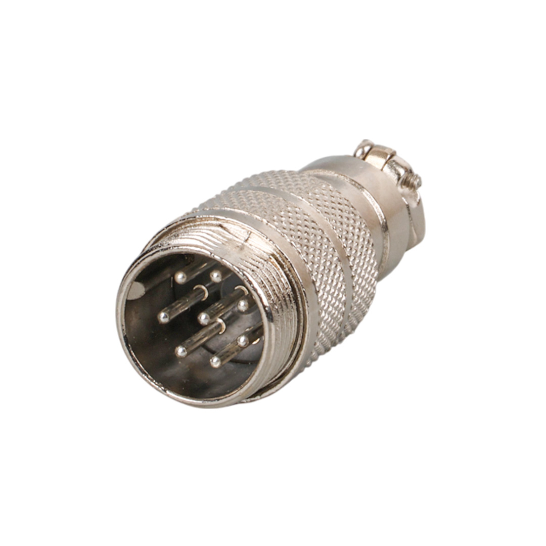 Mayk GX16-8 Pinli Metal Erkek Konnektör (M16 - 16Mm)
