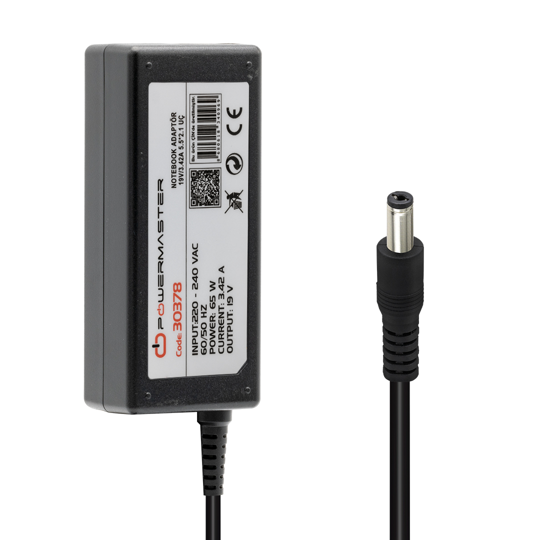 POWERMASTER 19 VOLT - 3.42 AMPER 5.5*2.1 UÇLU ACER  NOTEBOOK ADAPTÖR