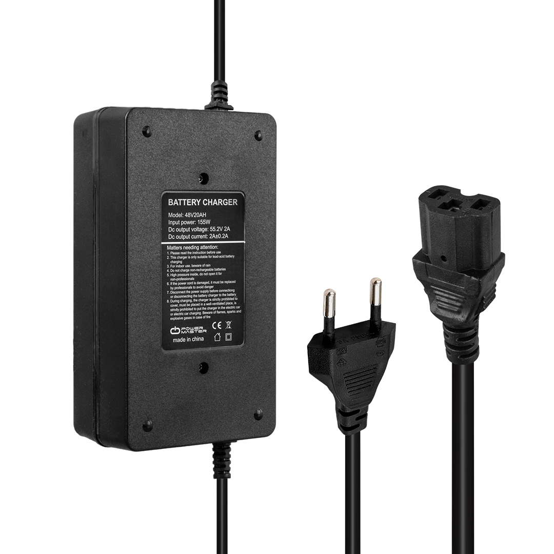POWERMASTER PM-31124 ADJ160-00 48 VOLT - 20 AMPER ELEKTRİKLİ BİSİKLET ŞARJ CİHAZI