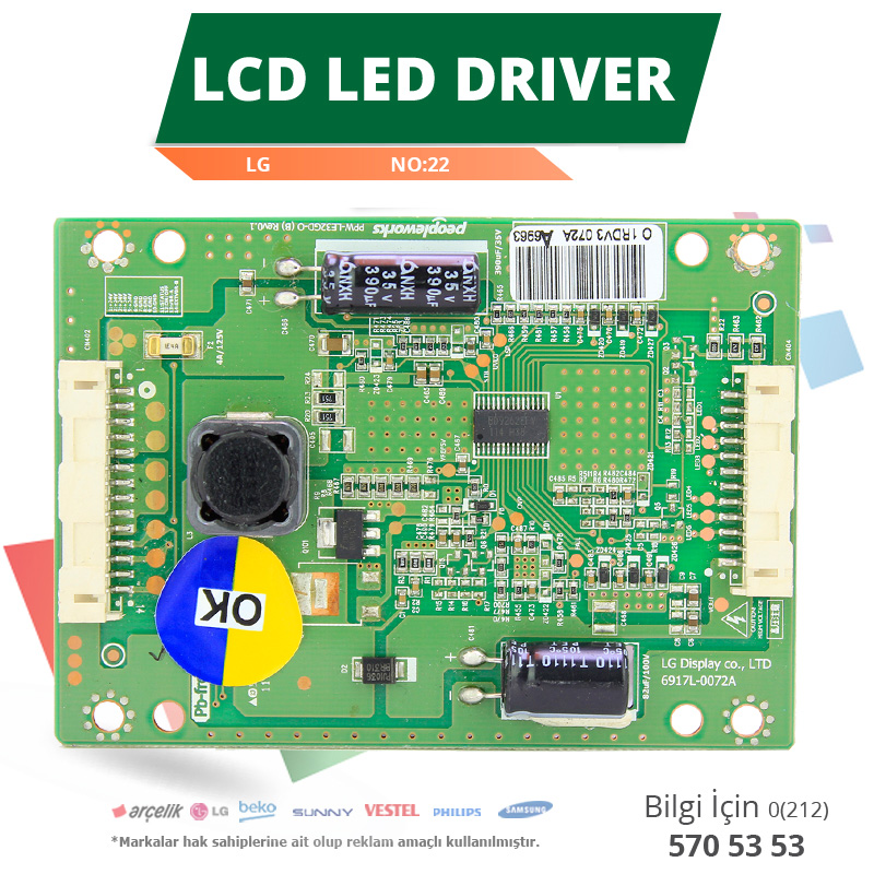 LCD LED DRIVER LG (6917L-0072A,PPW-LE32GD-O(B) REV0.1) (LC320EXN SD A1) (NO:22)