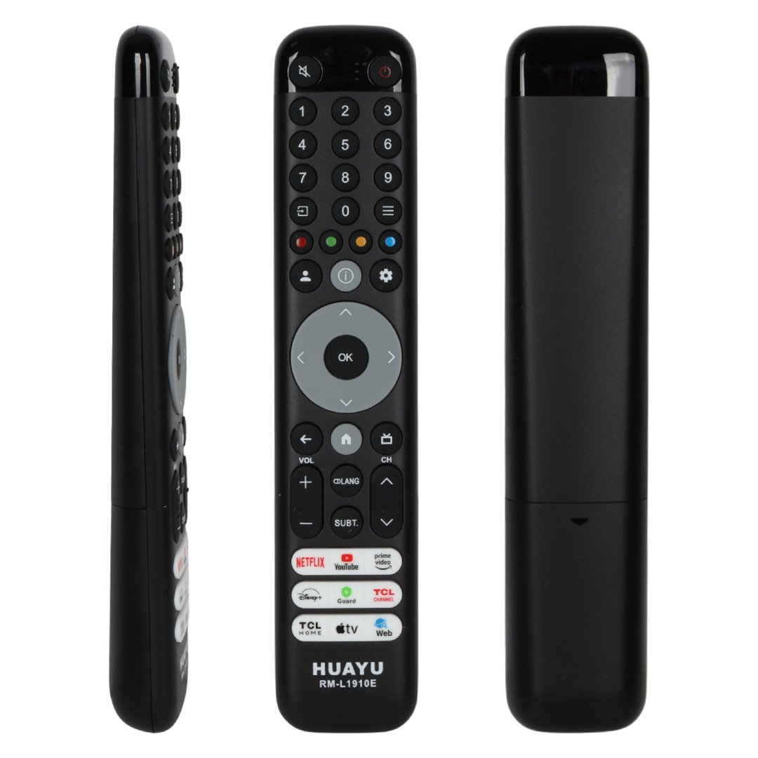 Huayu-L1910E TCL Netflix-Prime Video-Youtube-TCL Channel-TCL Home-Web Tuşlu Ses Komutsuz LCD TV Kumanda