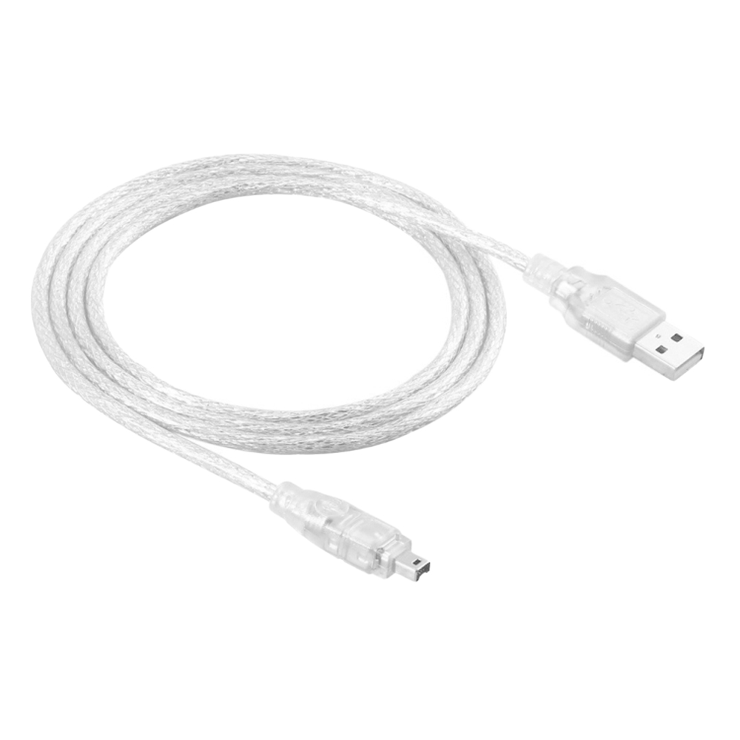 PowerMaster PM-38848 1 Metre USB Erkek To 5 Pin Erkek Şeffaf Uç V3 Kablo