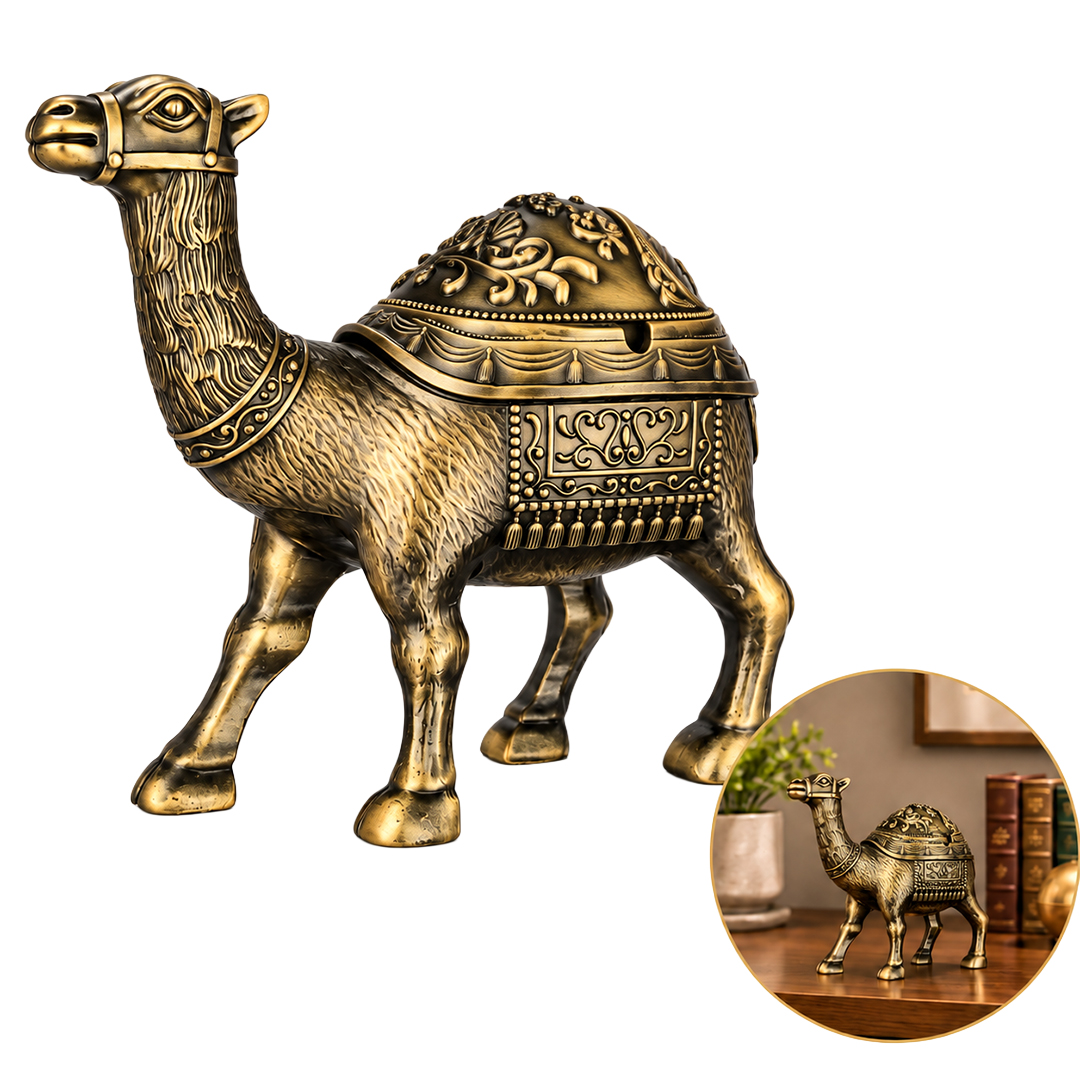 Sunup SN-38893 Antik Bronz Deve Figürlü Dekoratif Küllük