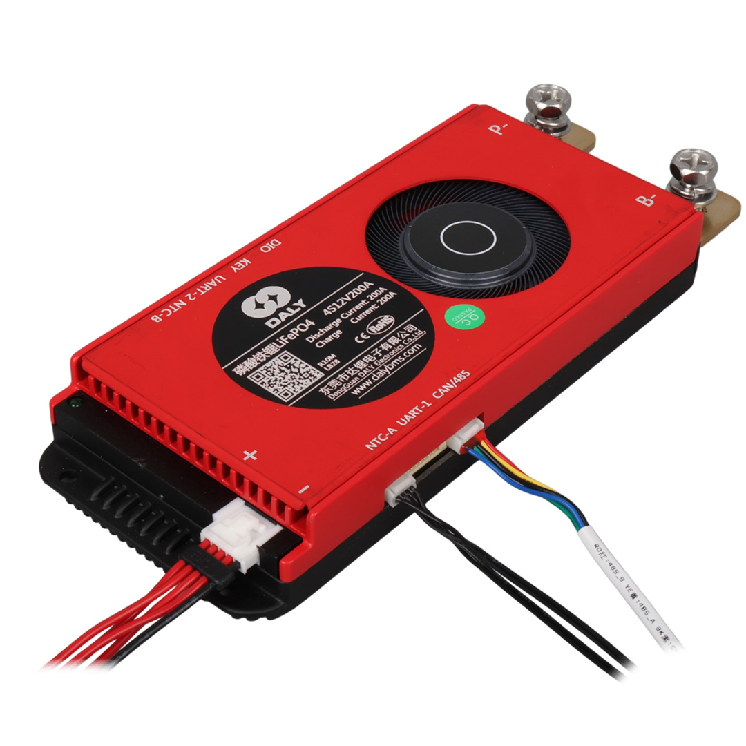DALY Lifepo4 4S 12V 200A Smart BMS Lityum Akü Pil Batarya Deşarj-Şarj Koruma Devresi