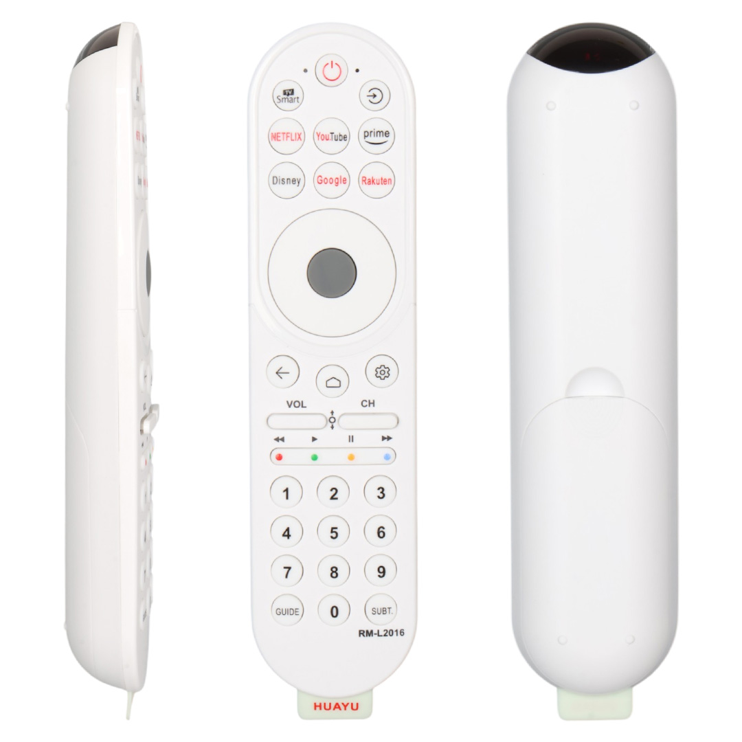Huayu RM-L2016 Beyaz Netflix-YouTube-Disney+-Rakuten Tuşlu Universal Lcd Led TV Kumanda