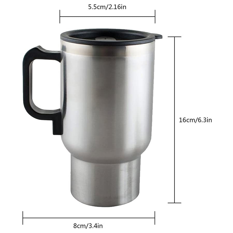 POWERMASTER PM-140Z PASLANMAZ ÇELİK 12 VOLT ARAÇ KETTLE TERMOS (KLC A-103)