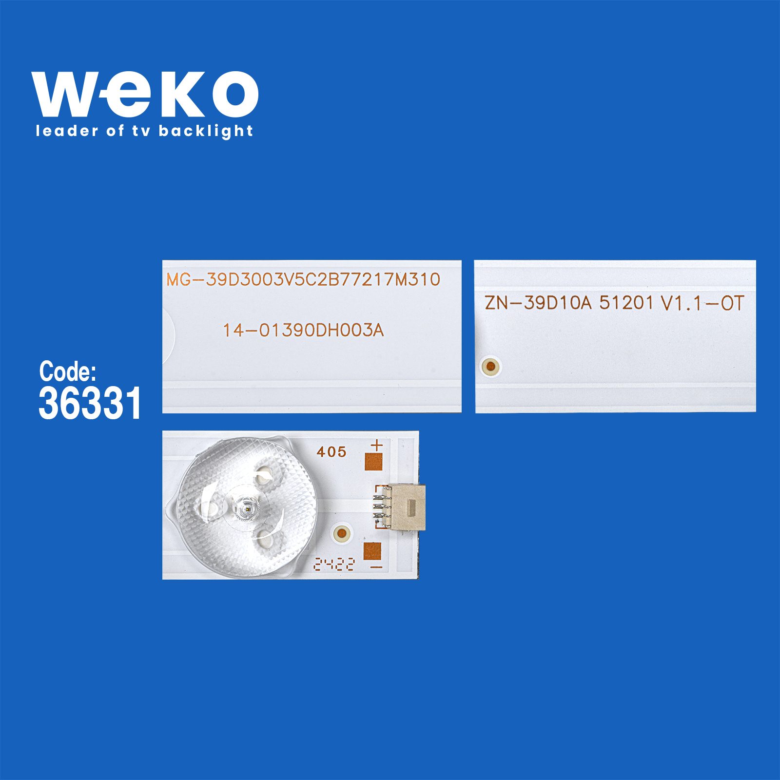 WKSET-5292 36331X3 MG-39D3003V5C2B77217M310 14-01390DH003A 3 ADET LED BAR