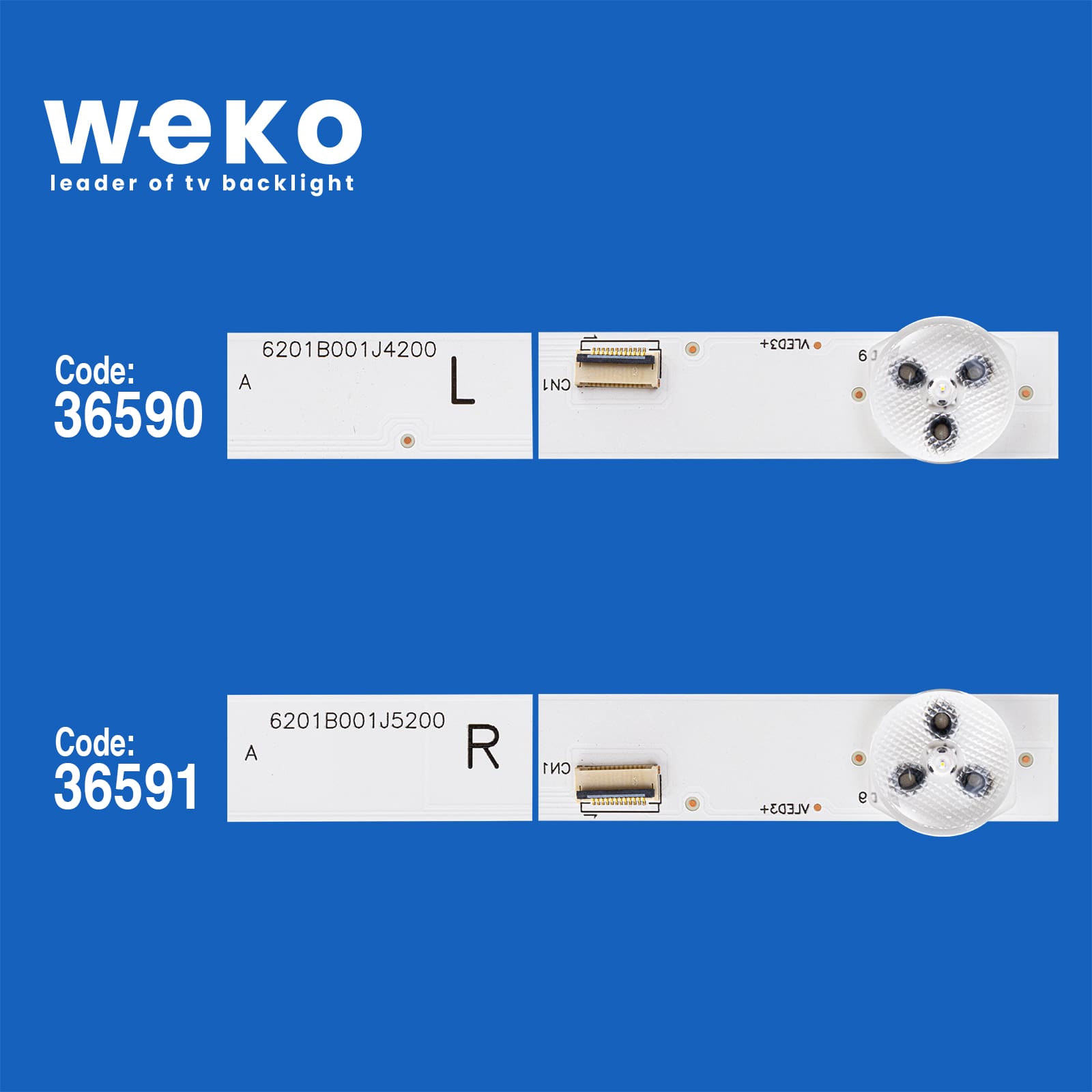WKSET-5461 36590X10 36591X10 INNOLUX 6201B001J5200/6201B001J4200 20 ADET LED BAR