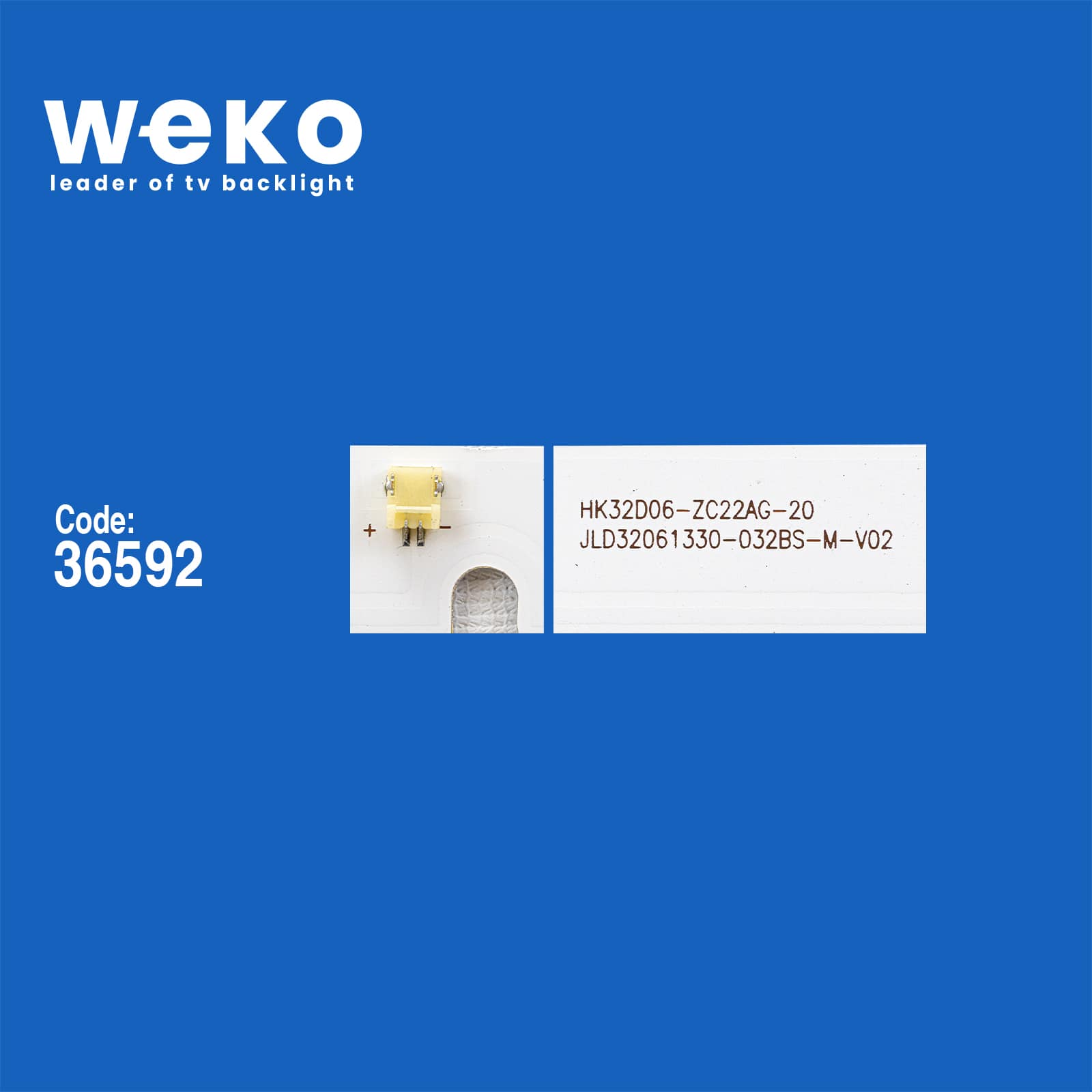 WKSET-5842 36592X2 06-32C2X6-618-M13W14-180528 261501005170 2 ADET LED BAR (3V6LED61,8CM)