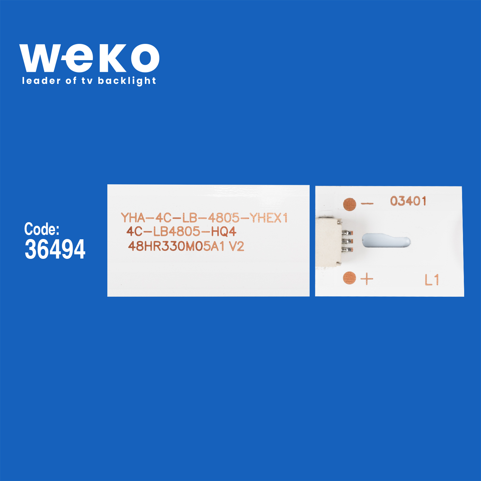 WKSET-5891 36494X8 48HR330M05A1 V2 TOT_4802700_8X5_3030C_V3 8 ADET LED BAR