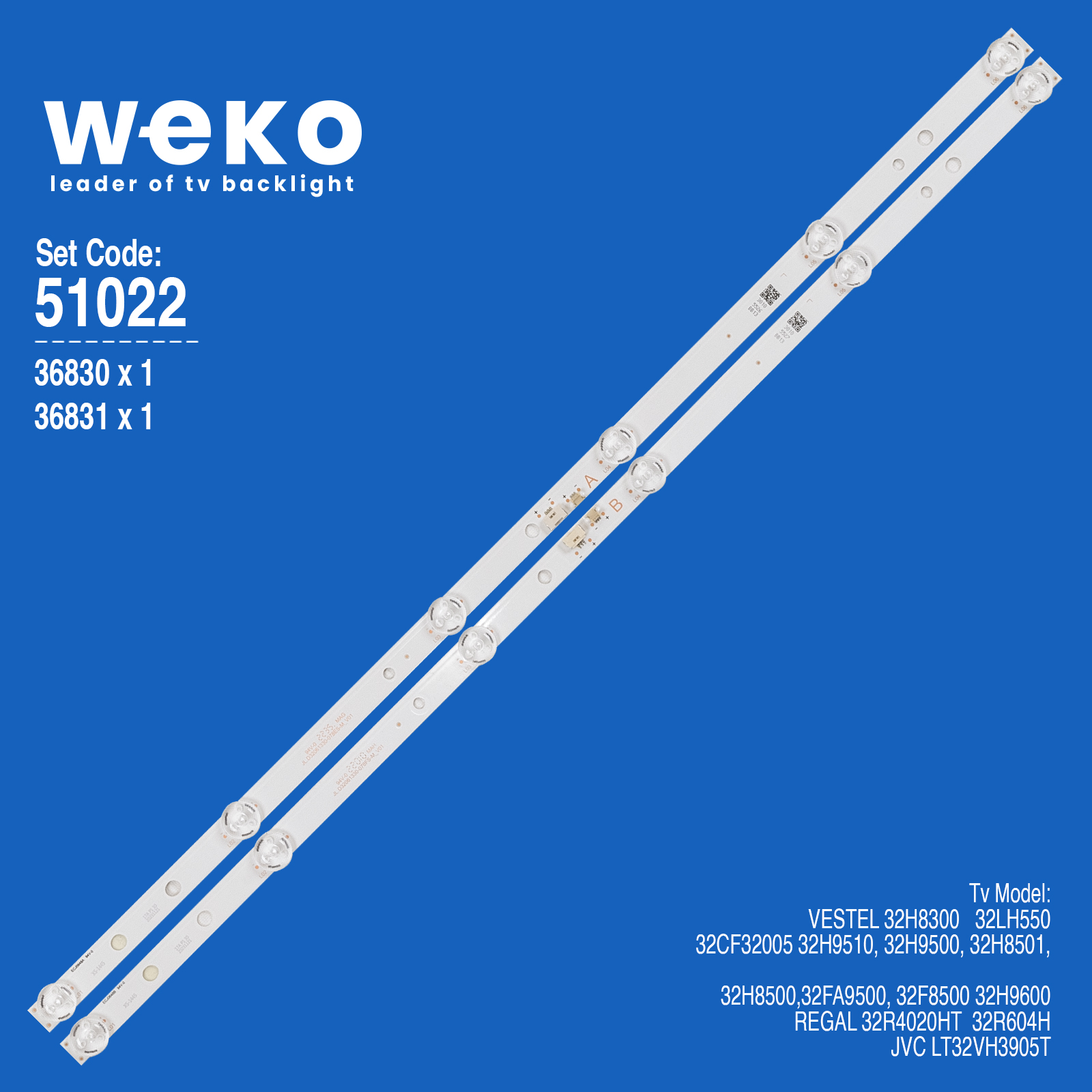 Vestel 32LH550 32'' İnç 2 Adet Tv Led Bar