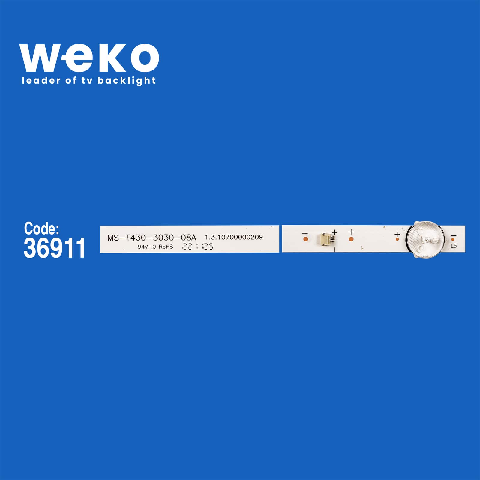 WKSET-6207 36911X3 MS-T430-3030-08A SW-LE486558 3 ADET LED BAR