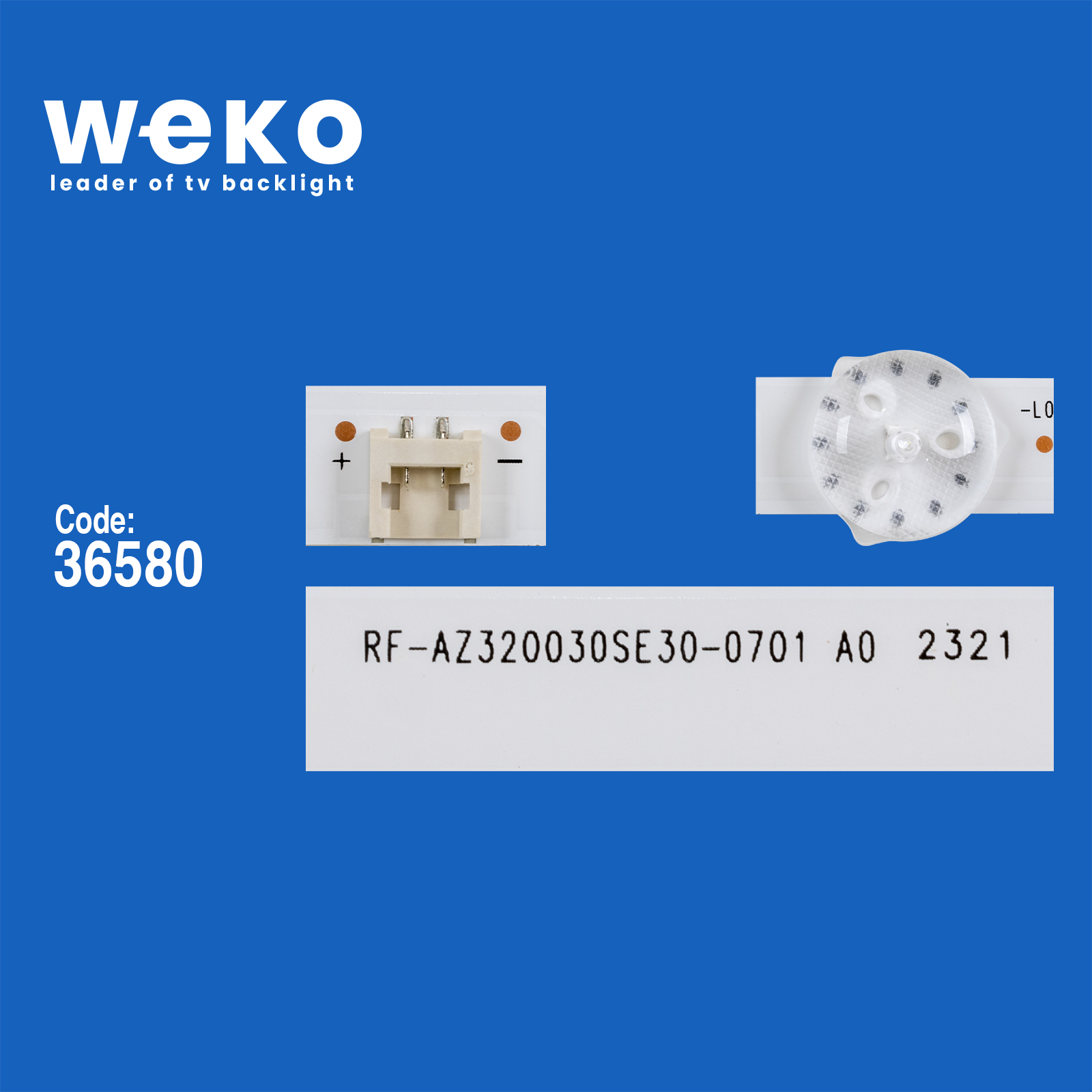 WKSET-6258 36580X2 RF-AZ320030SE30-0701 A0 2 ADET LED BAR
