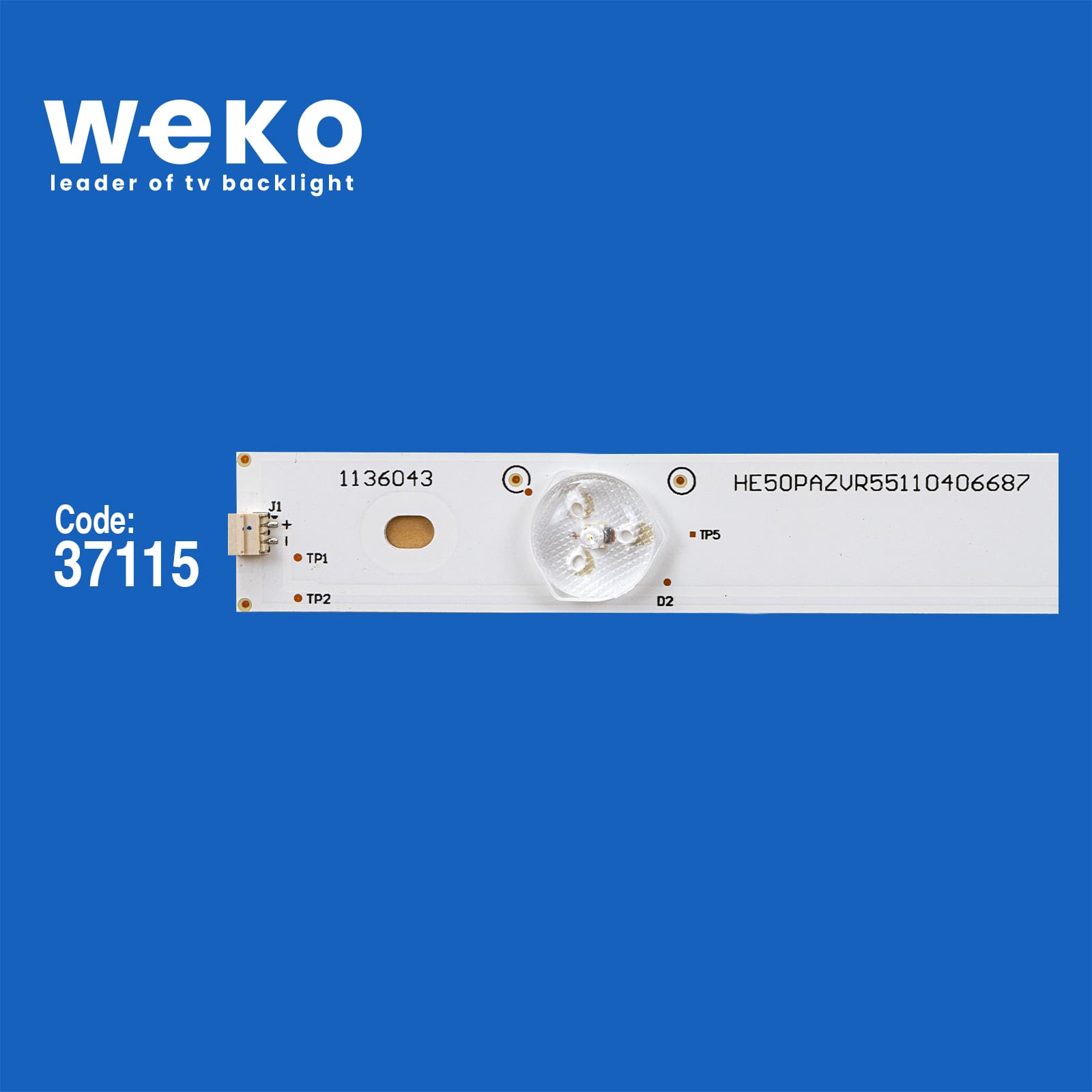 WKSET-6392 37115X11 HİSENSE_50_HD500DF-B53_11X5_3030C_5S1P REV.V2 11 ADET LED BAR