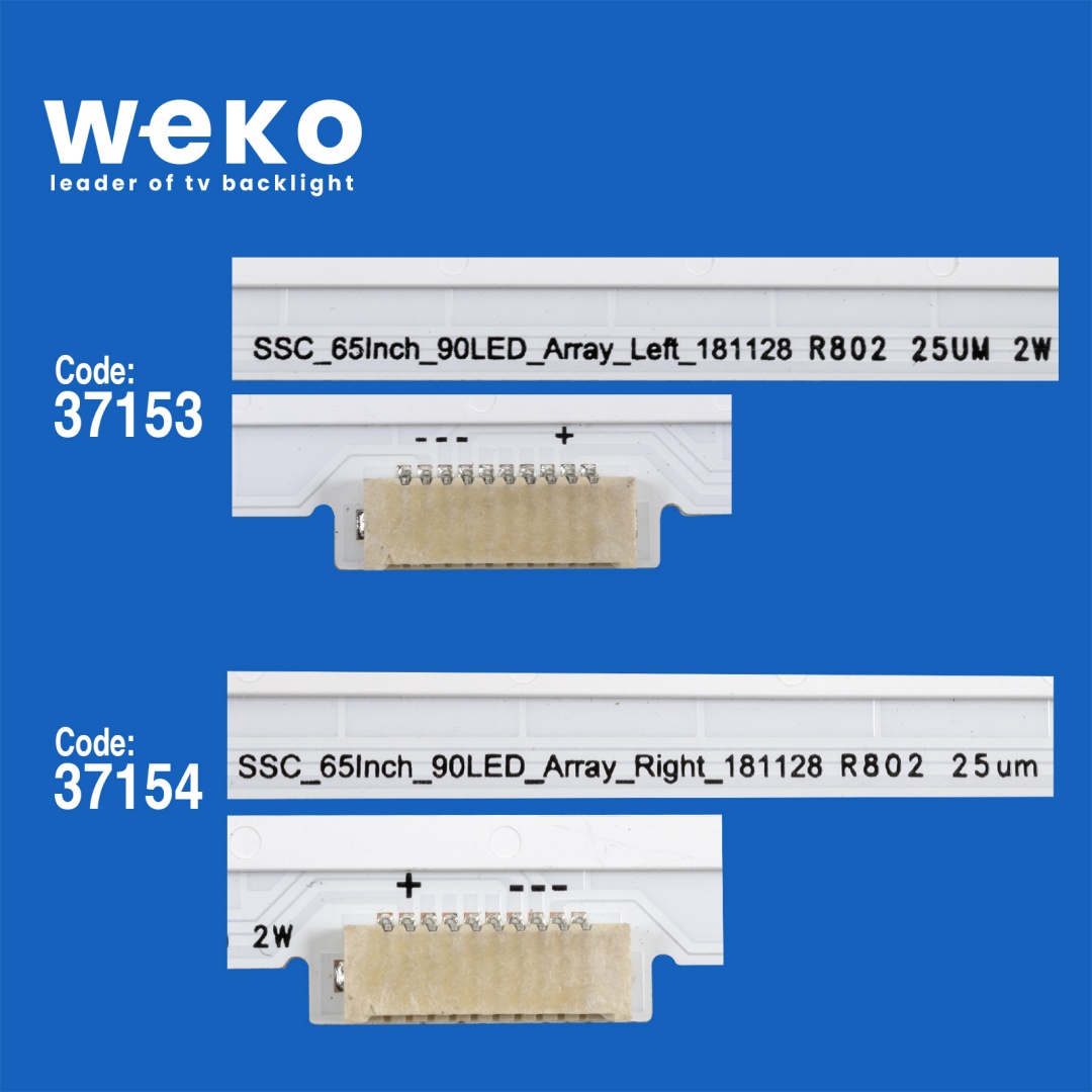 WKSET-6426 37153X1 37154X1 SSC_65İNCH_90LED_ARRAY_LEFT/RIGHT_181128 2 ADET LED BAR (90LED)